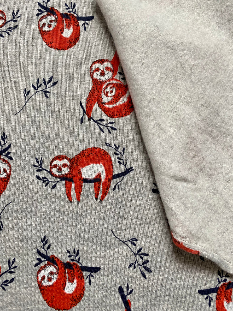 Tissu jersey sweat paresseux