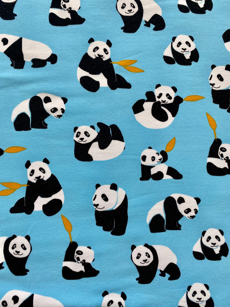 Tissu jersey sweat panda