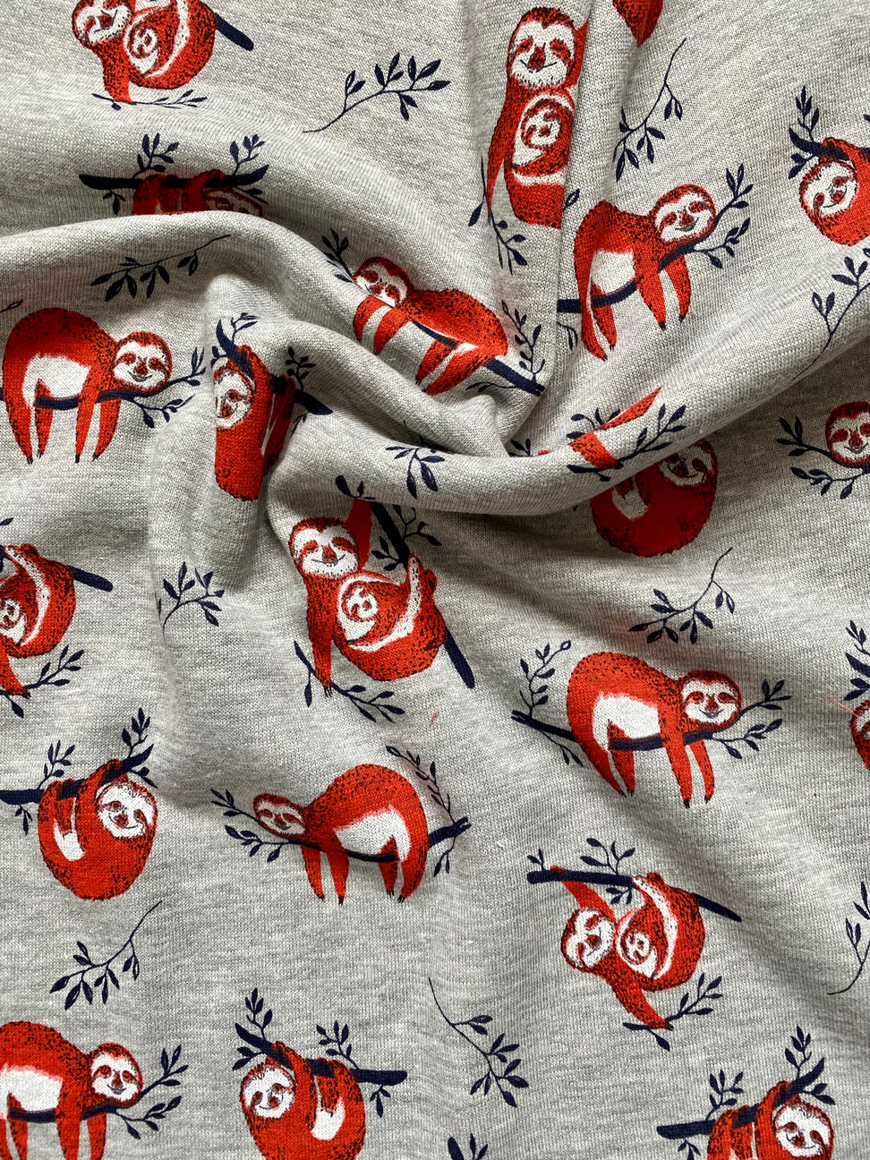 Tissu jersey sweat paresseux