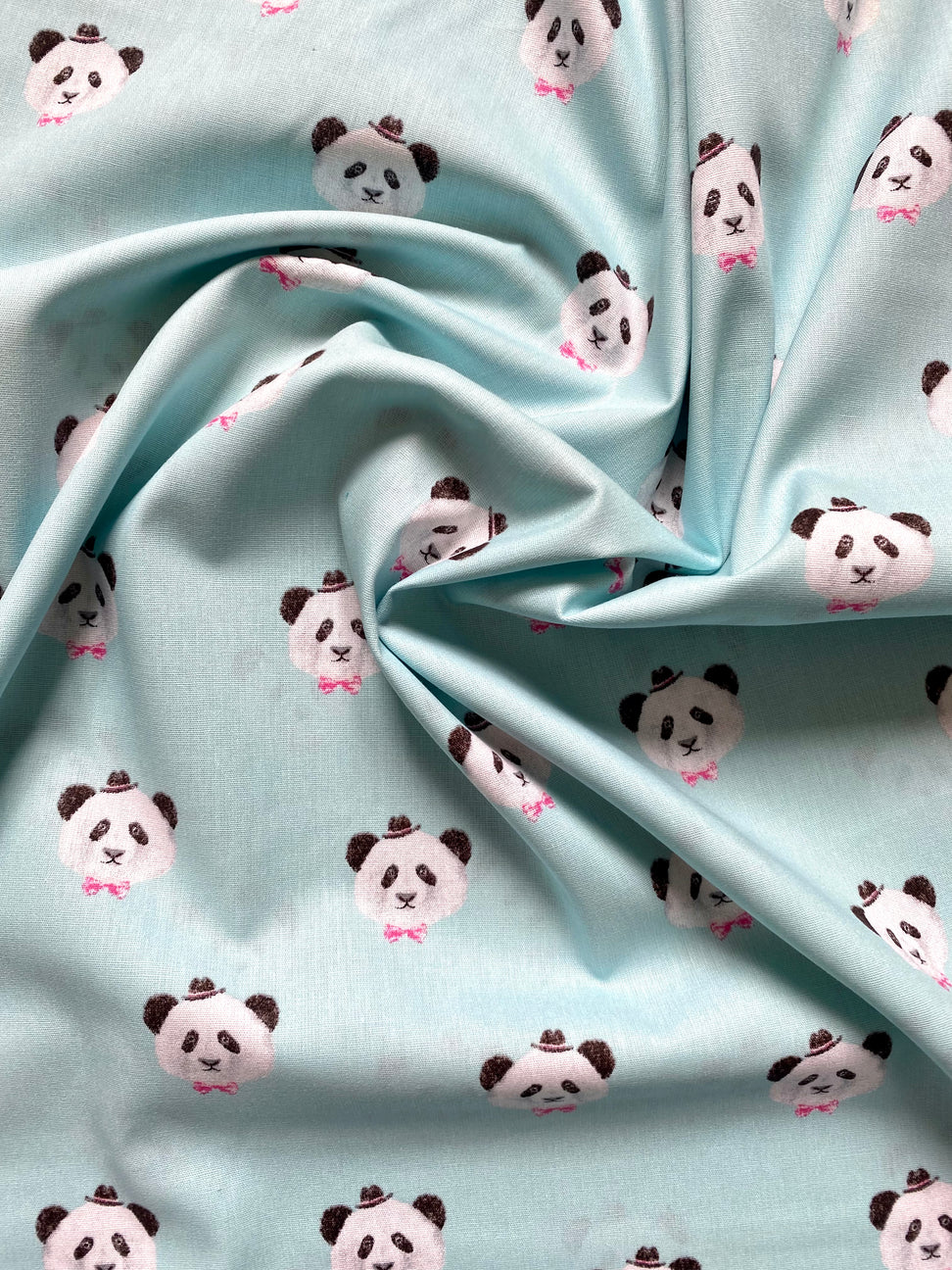 Tissu petits pandas