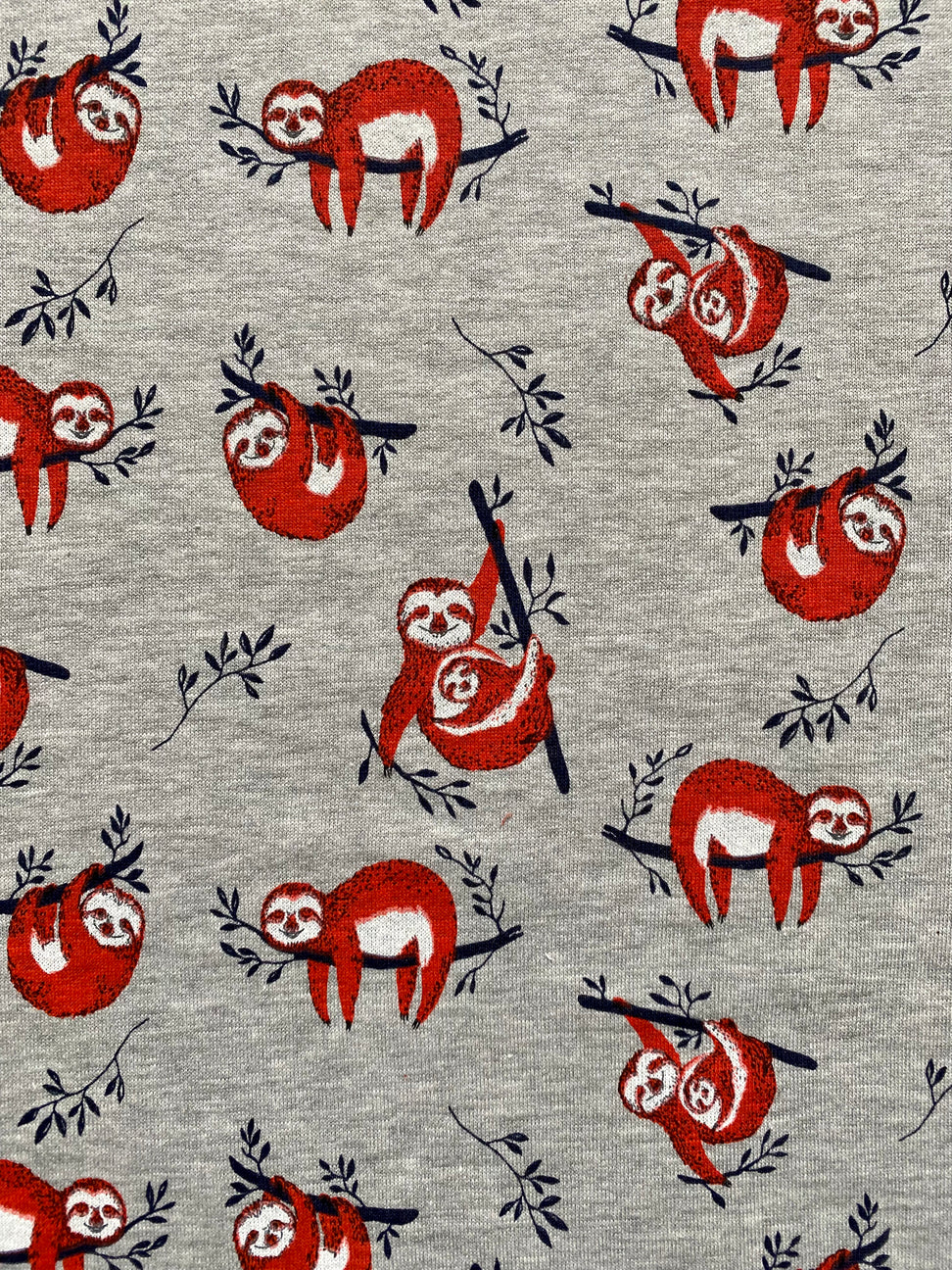 Tissu jersey sweat paresseux