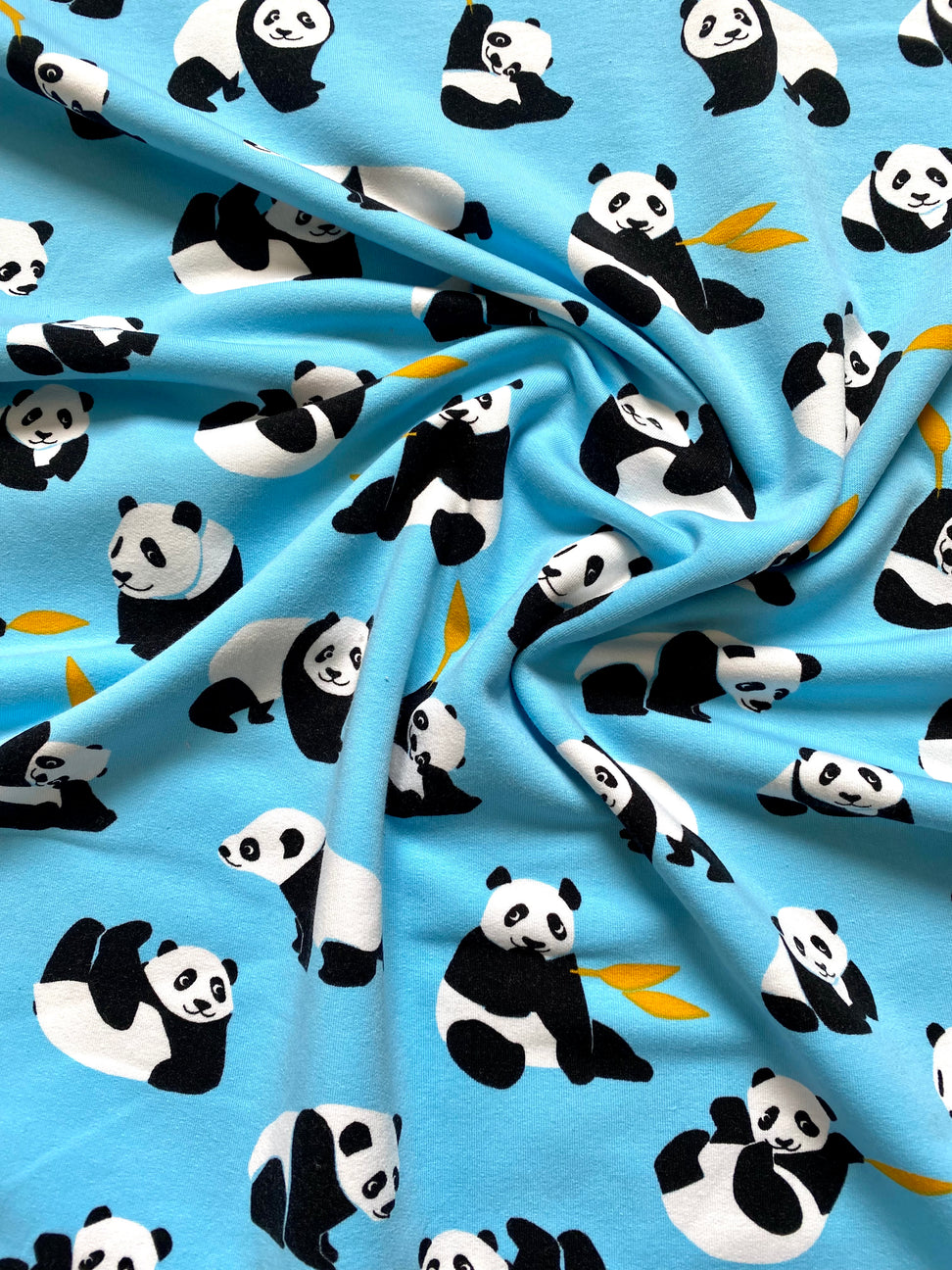 Tissu jersey sweat panda